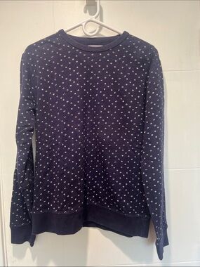 Men’s Bonobos Navy Patterned Crewneck Sweater - size Medium
